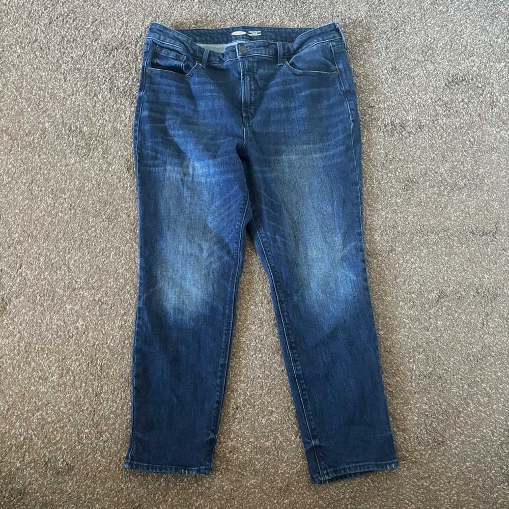 Old Navy Power straight jeans high rise size 16